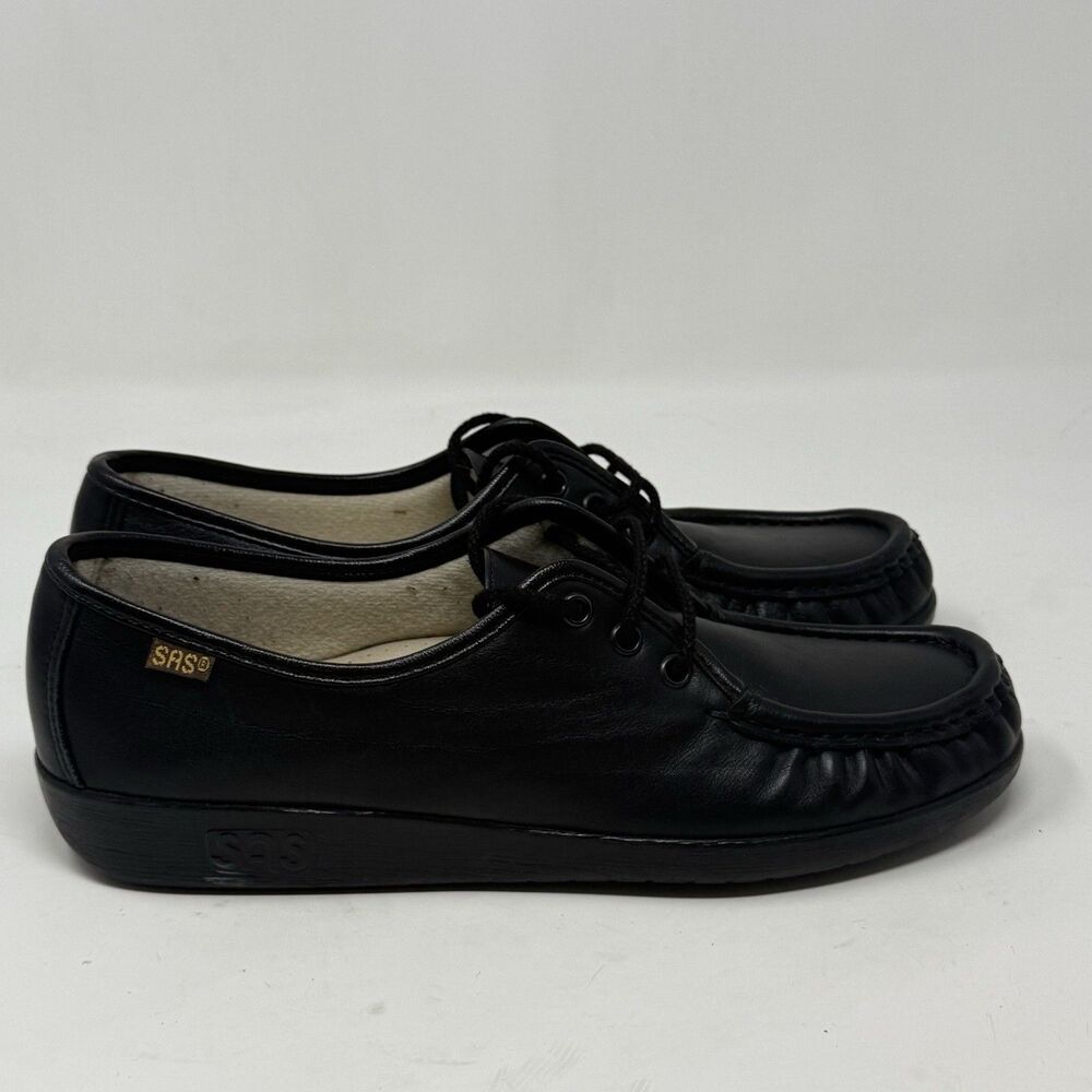 SAS Siesta Shoes Womens 9 S Slim Leather Comfort Lace Up Casual Granny